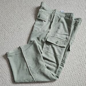 American Eagle Olive Cargo Military Pants For Women